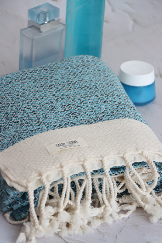 Diamond Towel-Turquoise